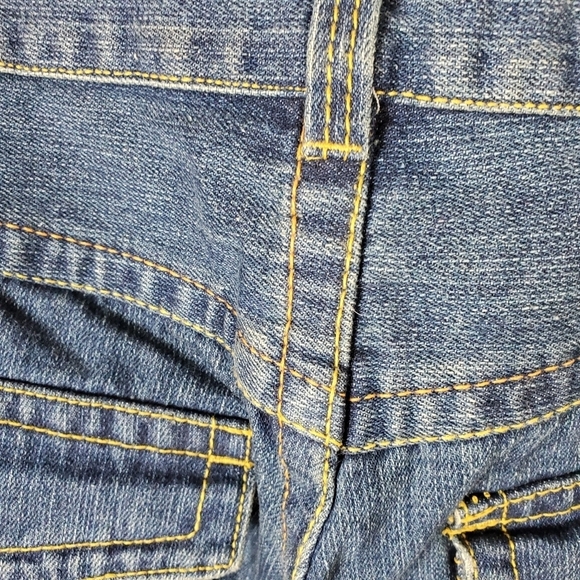 Vintage 90s Wide Leg Jeans 38W x 32L Hip Hop Y2K Streetwear - Picture 11 of 16